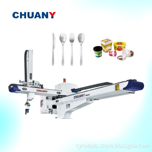 Cutlery Automation Robot Arm for Plastic Cutlery Packing System